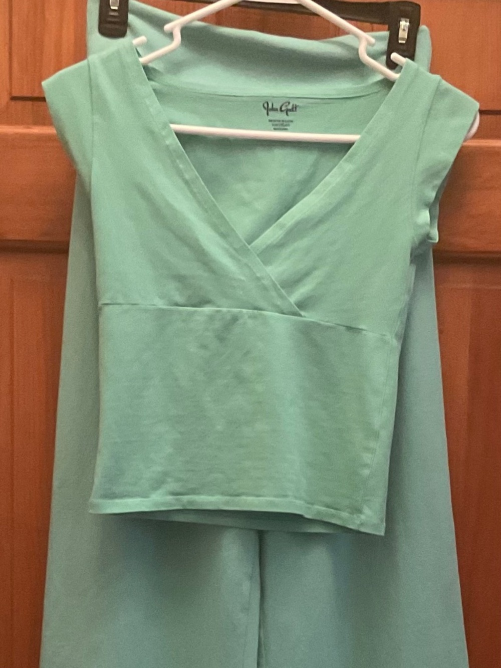 Brandy Melville Priscilla Pants John Gait Amara Tank Top Seafoam Green OSFA